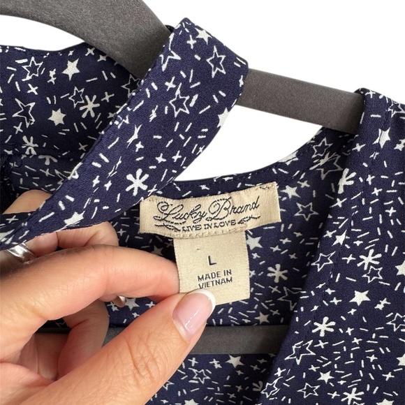 Lucky Brand Dusty Floral High neck top - Picture 3 of 5